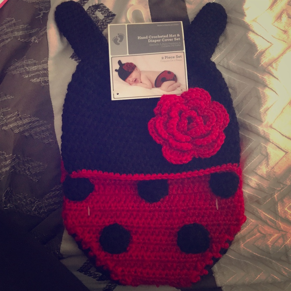 Hat and Diaper Cover Set